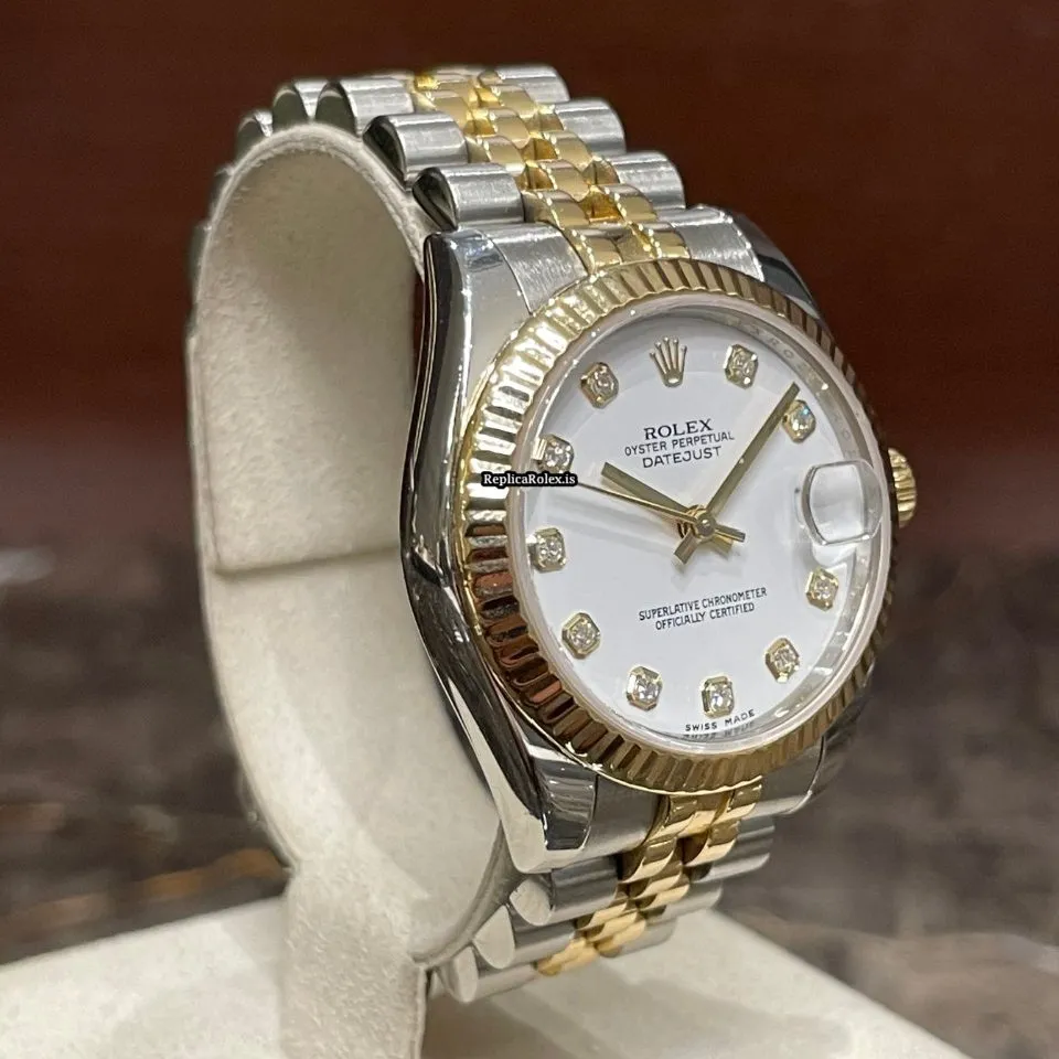 Nice Replica Rolex Lady-datejust 178273 Caliber 2235 Automatic Movement 31mm Gold/steel Case Womens Watch - Image 2