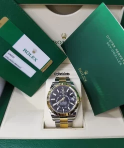 Incredible Replicas Rolex Sky-dweller 326933 Caliber 9001 Automatic Movement 42mm Gold/steel Case Mens/unisex Watch