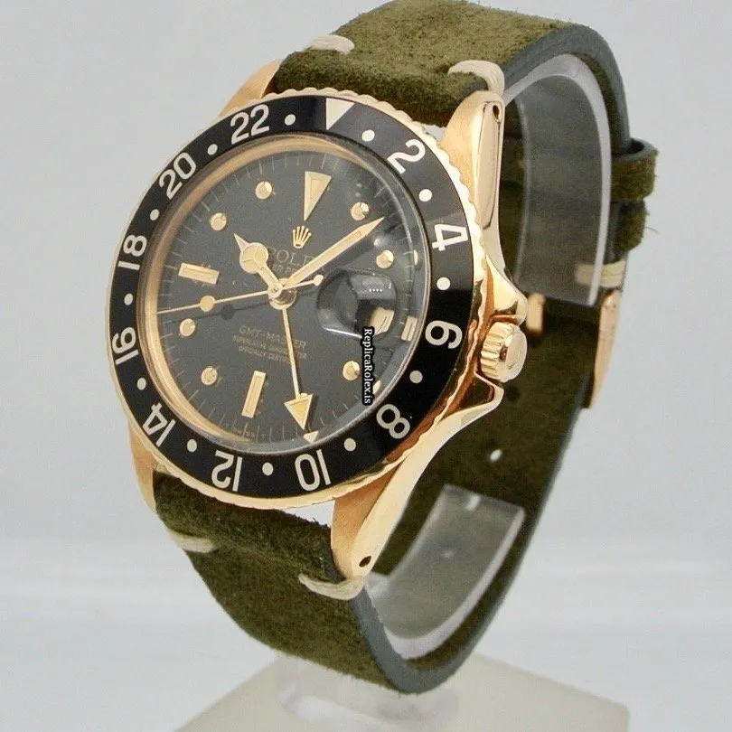 Fabulous Replica Rolex Gmt-master 1675 Caliber 1570 Automatic Movement 40mm Yellow Gold Case Mens/unisex Watch