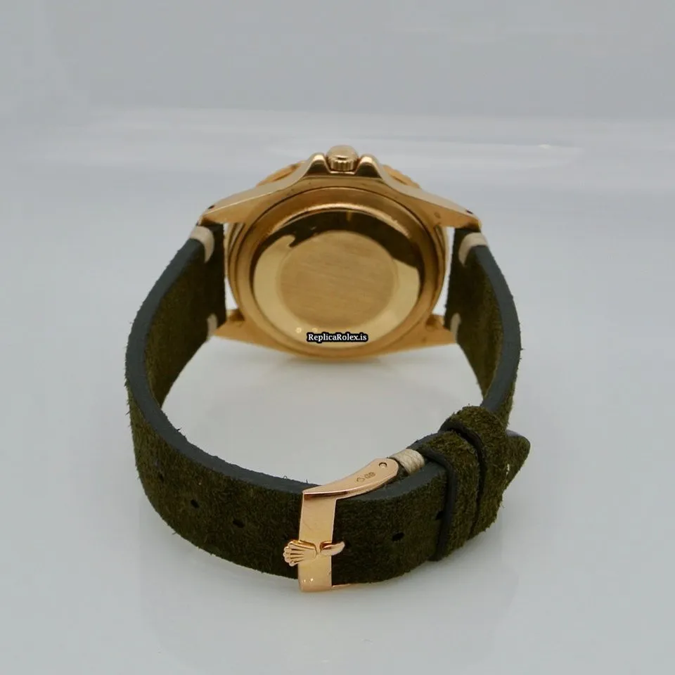 Fabulous Replica Rolex Gmt-master 1675 Caliber 1570 Automatic Movement 40mm Yellow Gold Case Mens/unisex Watch - Image 11