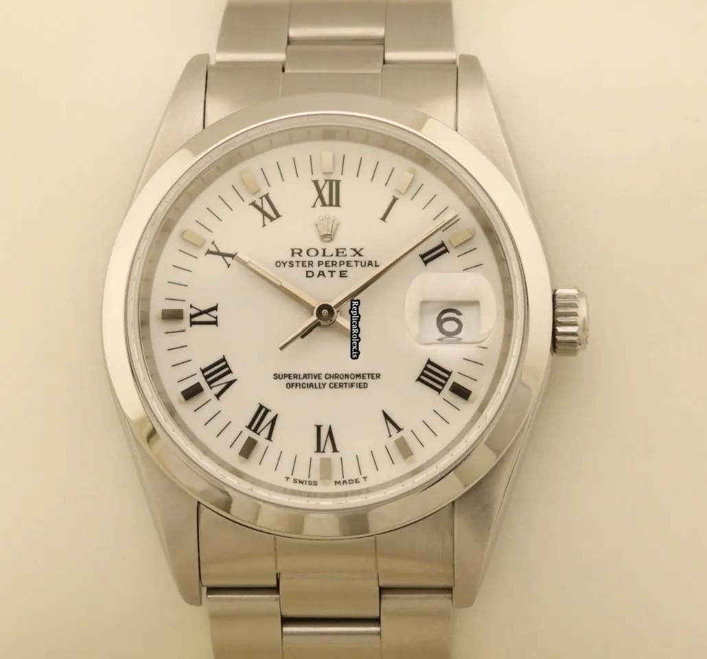 Lovely Replica Rolex Oyster Perpetual Date 15200 Caliber 3135 Automatic Movement 34mm Steel Case Mens/unisex Watch