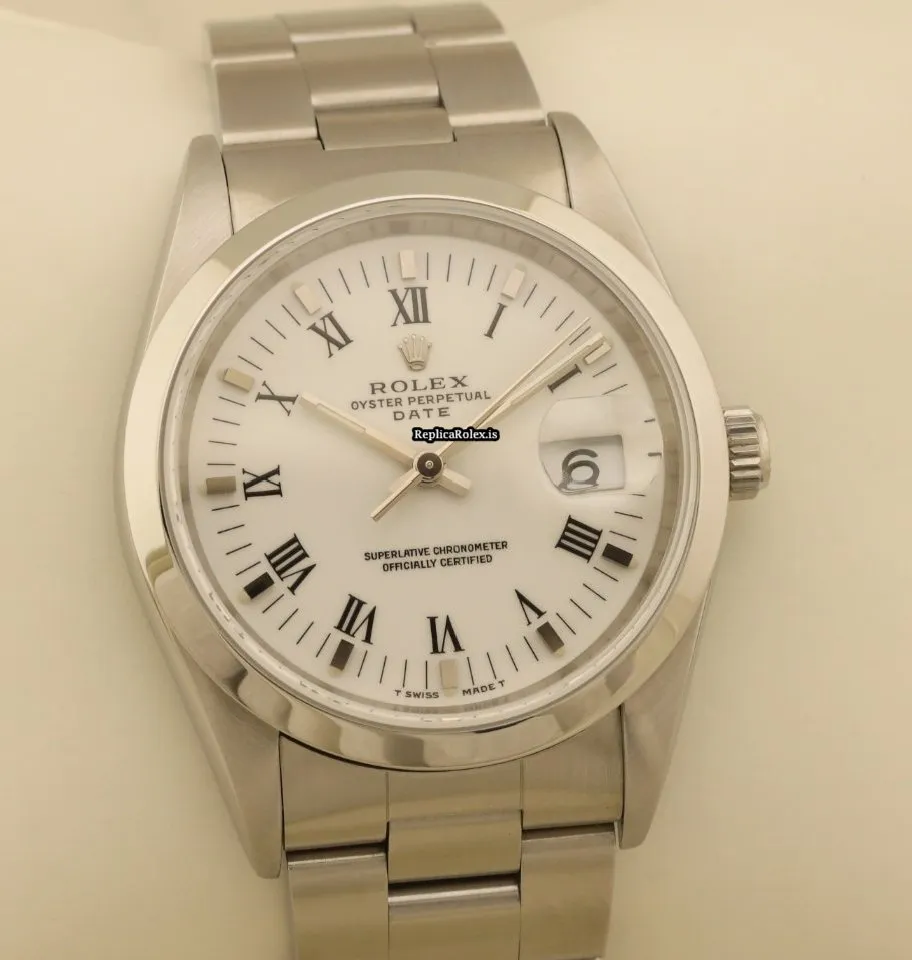 Lovely Replica Rolex Oyster Perpetual Date 15200 Caliber 3135 Automatic Movement 34mm Steel Case Mens/unisex Watch - Image 4