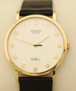 Amazing Replica Rolex Cellini 5112 Caliber 1602 Manual Winding Movement 32mm Yellow Gold Case Mens/unisex Watch