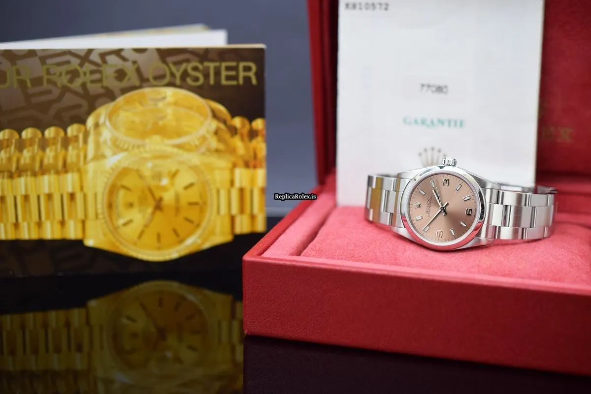 Defect Copy Rolex Oyster Perpetual 31 77080 Caliber 2230-31 Automatic Movement 31mm Steel Case Watch - Image 2