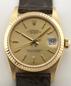Awesome Replica Rolex Datejust 68278 Caliber 2130 Automatic Movement 31mm Yellow Gold Case Womens Watch
