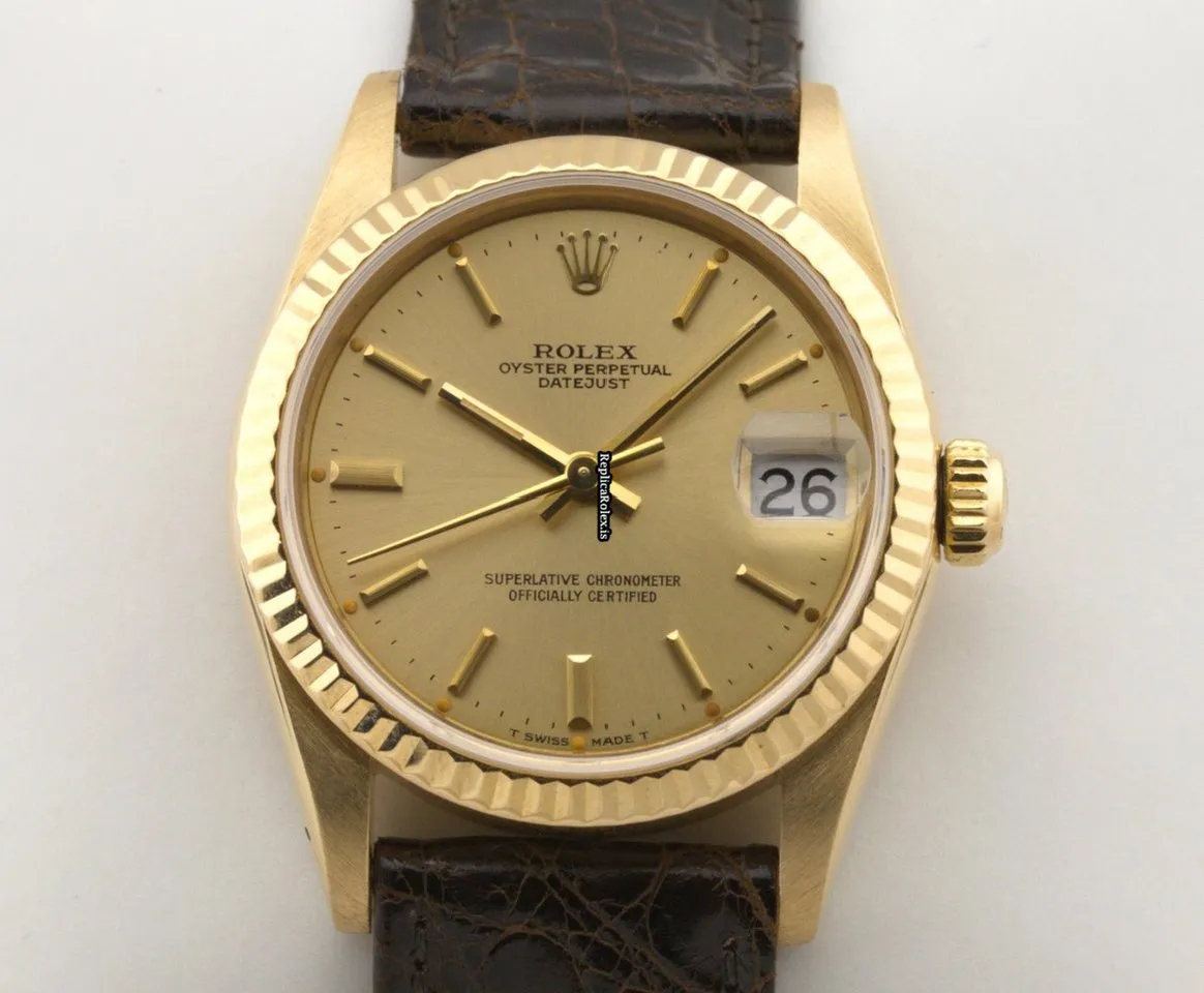 Awesome Replica Rolex Datejust 68278 Caliber 2130 Automatic Movement 31mm Yellow Gold Case Womens Watch