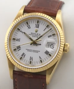 Epic Replica Rolex Oyster Perpetual Date 15238 Caliber 3135 Automatic Movement 34mm Yellow Gold Case Mens/unisex Watch