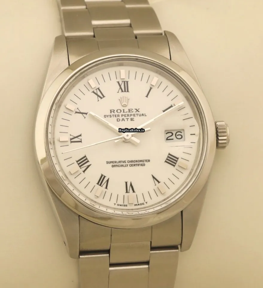 Quality Fake Rolex Oyster Perpetual Date 15000 Caliber 3035 Automatic Movement 34mm Steel Case Mens/unisex Watch - Image 4