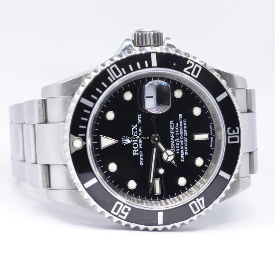Amazing Replica Rolex Submariner Date 16610 Caliber 3135 Automatic Movement 40mm Steel Case Mens/unisex Watch - Image 3
