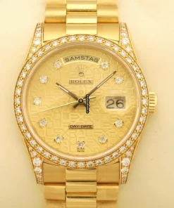 Fantastic Replica Rolex Day-date 36 18388 Caliber 3155 Automatic Movement 36mm Yellow Gold Case Mens/unisex Watch