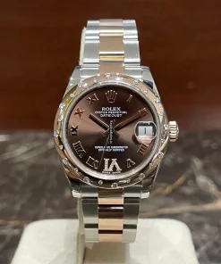 Nice Replica Rolex Lady-datejust 178341 Caliber 2235 Automatic Movement 31mm Gold/steel Case Womens Watch