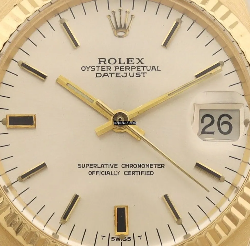 Discount Replica Rolex Datejust 6827 Caliber 2030 Automatic Movement 30mm Yellow Gold Case Womens Watch - Image 2