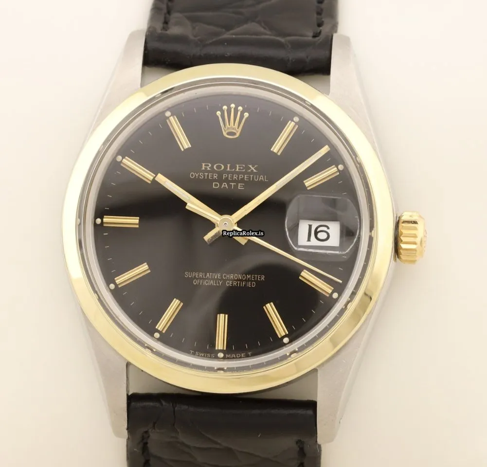 Wholesale Knockoff Rolex Oyster Perpetual Date 15000 Caliber 3035 Automatic Movement 34mm Gold/steel Case Mens/unisex Watch