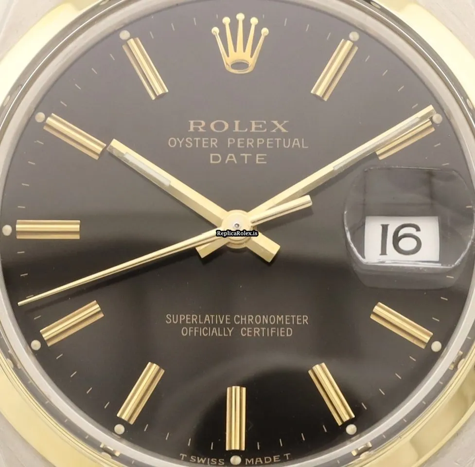 Wholesale Knockoff Rolex Oyster Perpetual Date 15000 Caliber 3035 Automatic Movement 34mm Gold/steel Case Mens/unisex Watch - Image 2