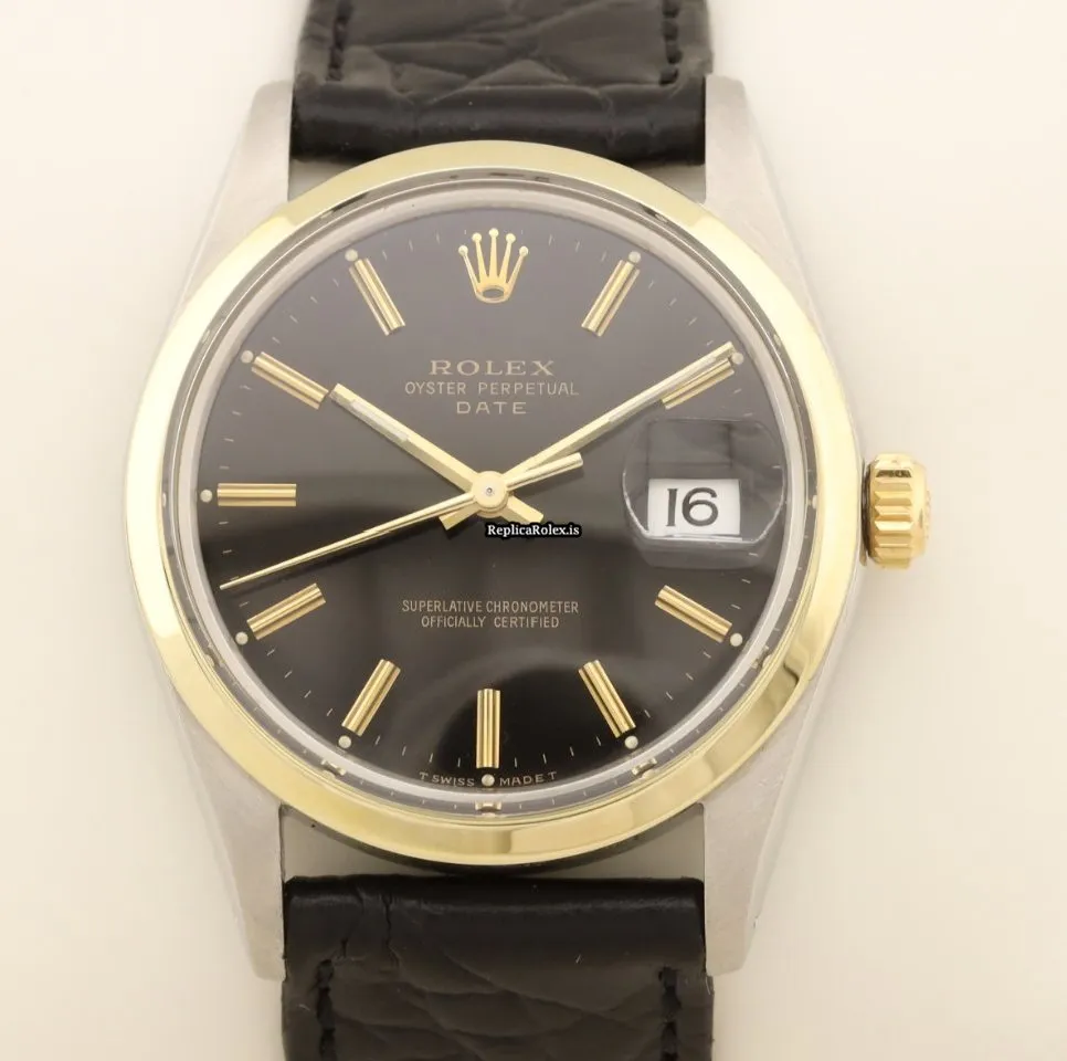 Wholesale Knockoff Rolex Oyster Perpetual Date 15000 Caliber 3035 Automatic Movement 34mm Gold/steel Case Mens/unisex Watch - Image 3