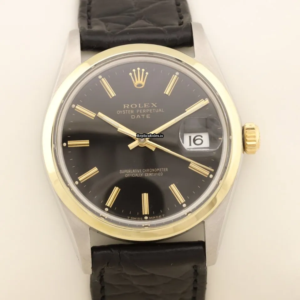 Wholesale Knockoff Rolex Oyster Perpetual Date 15000 Caliber 3035 Automatic Movement 34mm Gold/steel Case Mens/unisex Watch - Image 4