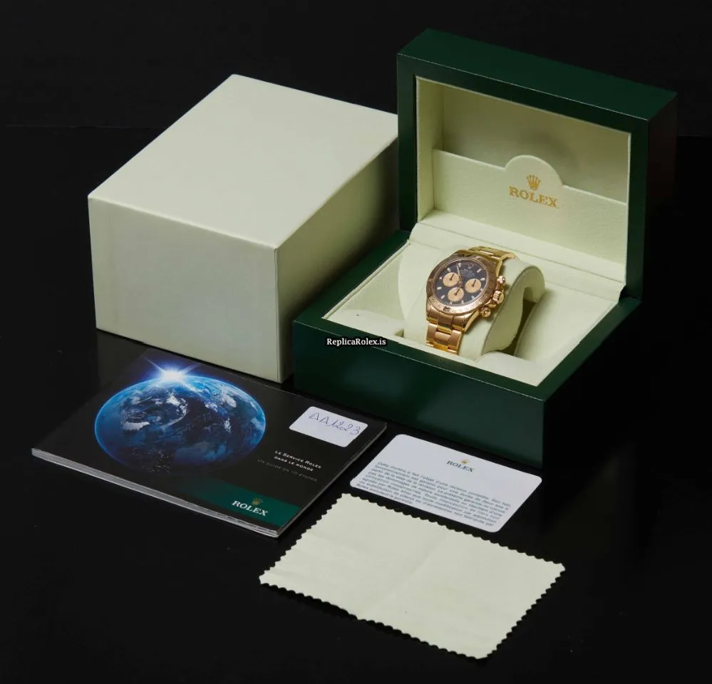 Cool Replica Rolex Daytona 116528 Caliber 4130 Automatic Movement 40mm Yellow Gold Case Mens/unisex Watch - Image 7