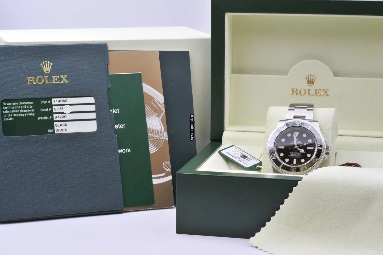 Remarkable Replica Rolex Submariner 114060 Caliber 3130 Automatic Movement 40mm Steel Case Mens/unisex Watch - Image 11