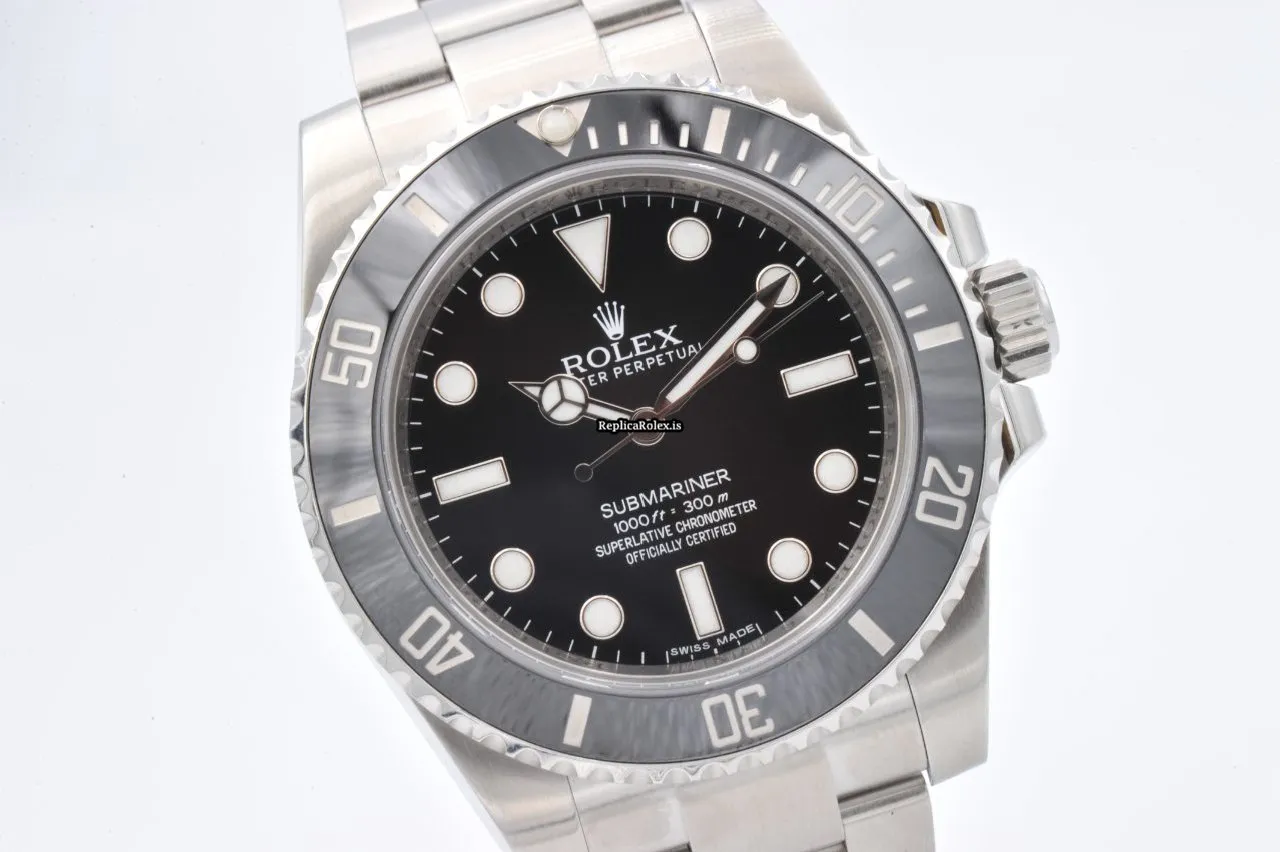Remarkable Replica Rolex Submariner 114060 Caliber 3130 Automatic Movement 40mm Steel Case Mens/unisex Watch - Image 2