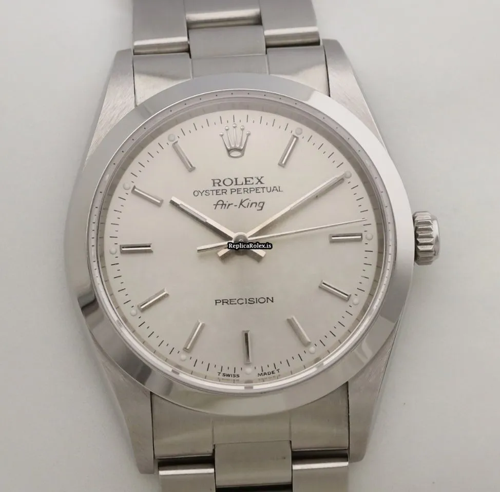 Best Replicas Rolex Air King Precision 14000 Caliber 3000 Automatic Movement 34mm Steel Case Mens/unisex Watch - Image 4