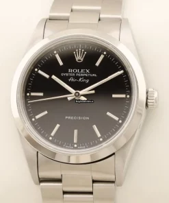 Defect Fake Rolex Air King Precision 14000 Caliber 3000 Automatic Movement 34mm Steel Case Mens/unisex Watch