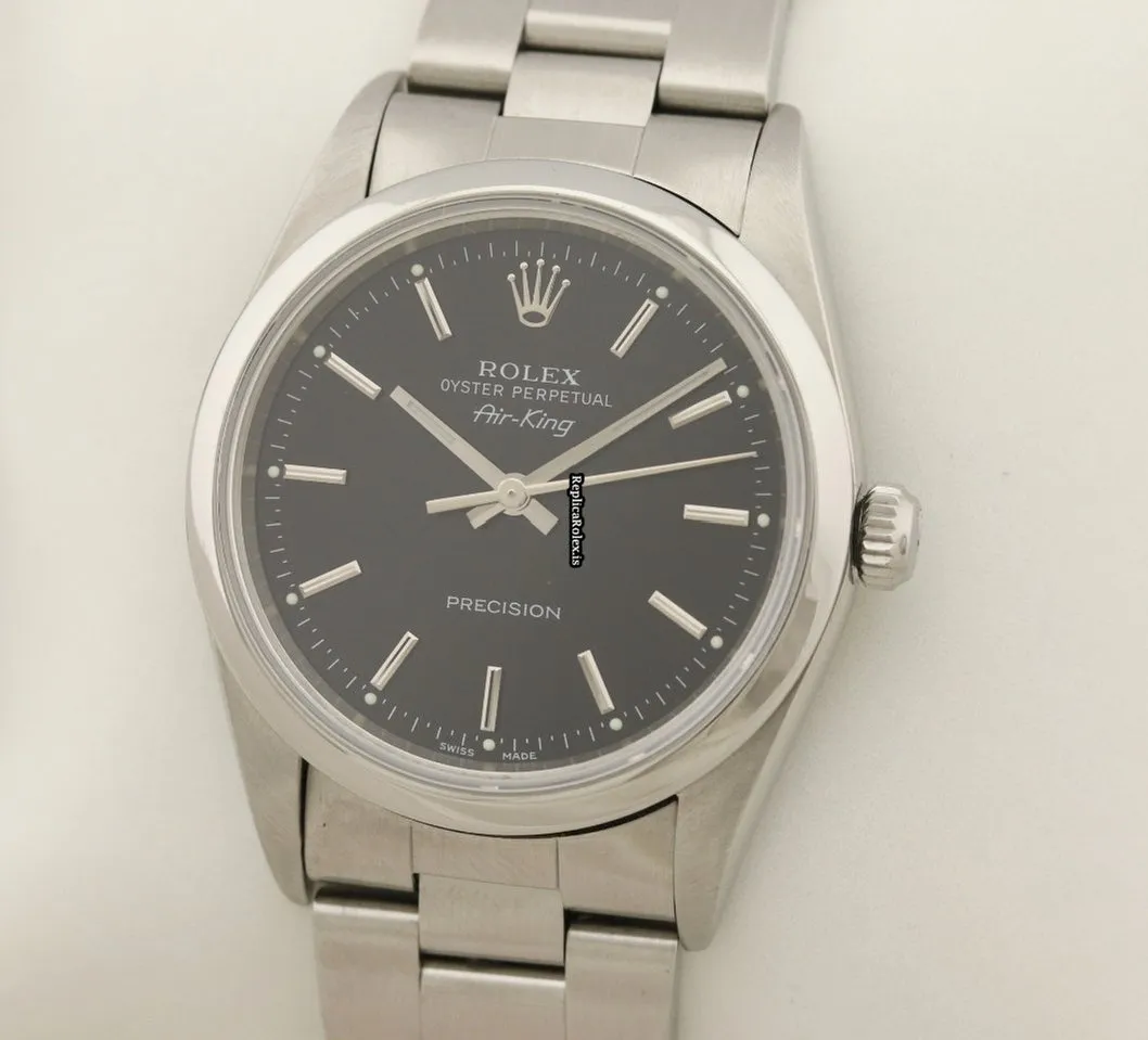 High-end Knockoff Rolex Air King Precision 14000 Caliber 3130 Automatic Movement 34mm Steel Case Mens/unisex Watch