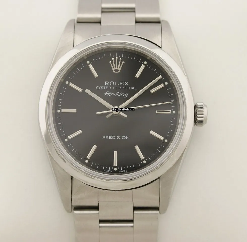 High-end Knockoff Rolex Air King Precision 14000 Caliber 3130 Automatic Movement 34mm Steel Case Mens/unisex Watch - Image 3