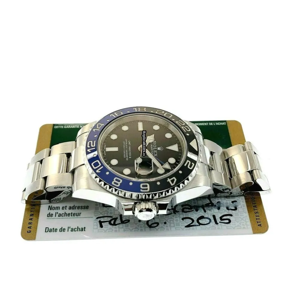Well Made Replica Rolex Gmt-master II 116710blnr Caliber 3186 Automatic Movement 40mm Steel Case Mens/unisex Watch - Image 8