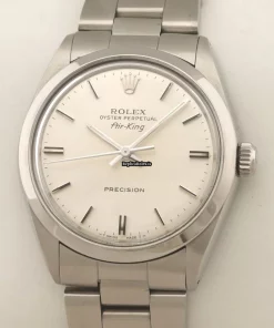 Fine Replica Rolex Air King Precision 5500 Caliber 1520 Automatic Movement 34mm Steel Case Mens/unisex Watch