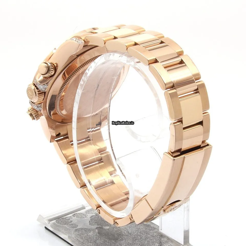 Appealing Fakes Rolex Daytona 116505 Automatic Movement 40mm Rose Gold Case Watch - Image 5