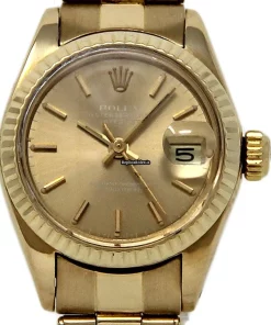 Neat Replica Rolex Lady-datejust 6917 Automatic Movement 26mm Yellow Gold Case Womens Watch