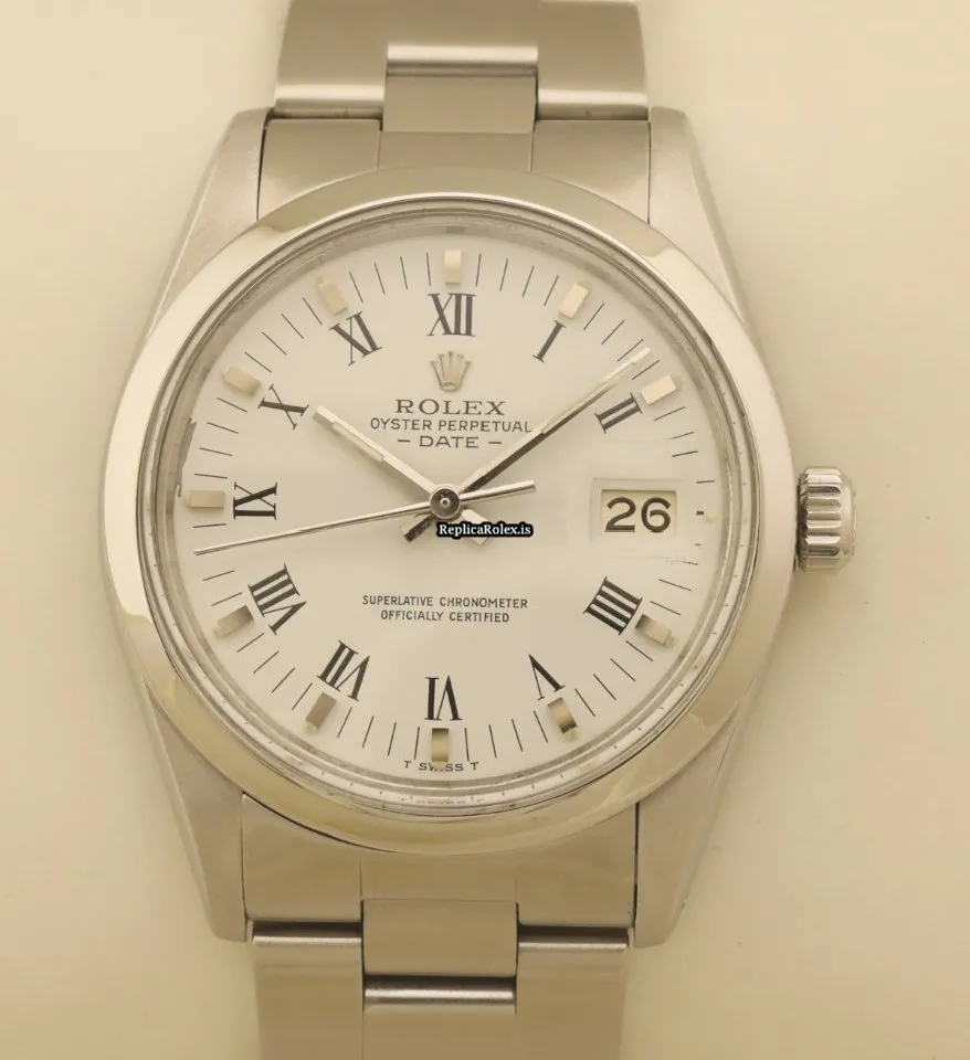 Wonderful Copy Rolex Oyster Perpetual Date 15000 Caliber 1570 Automatic Movement 34mm Steel Case Mens/unisex Watch