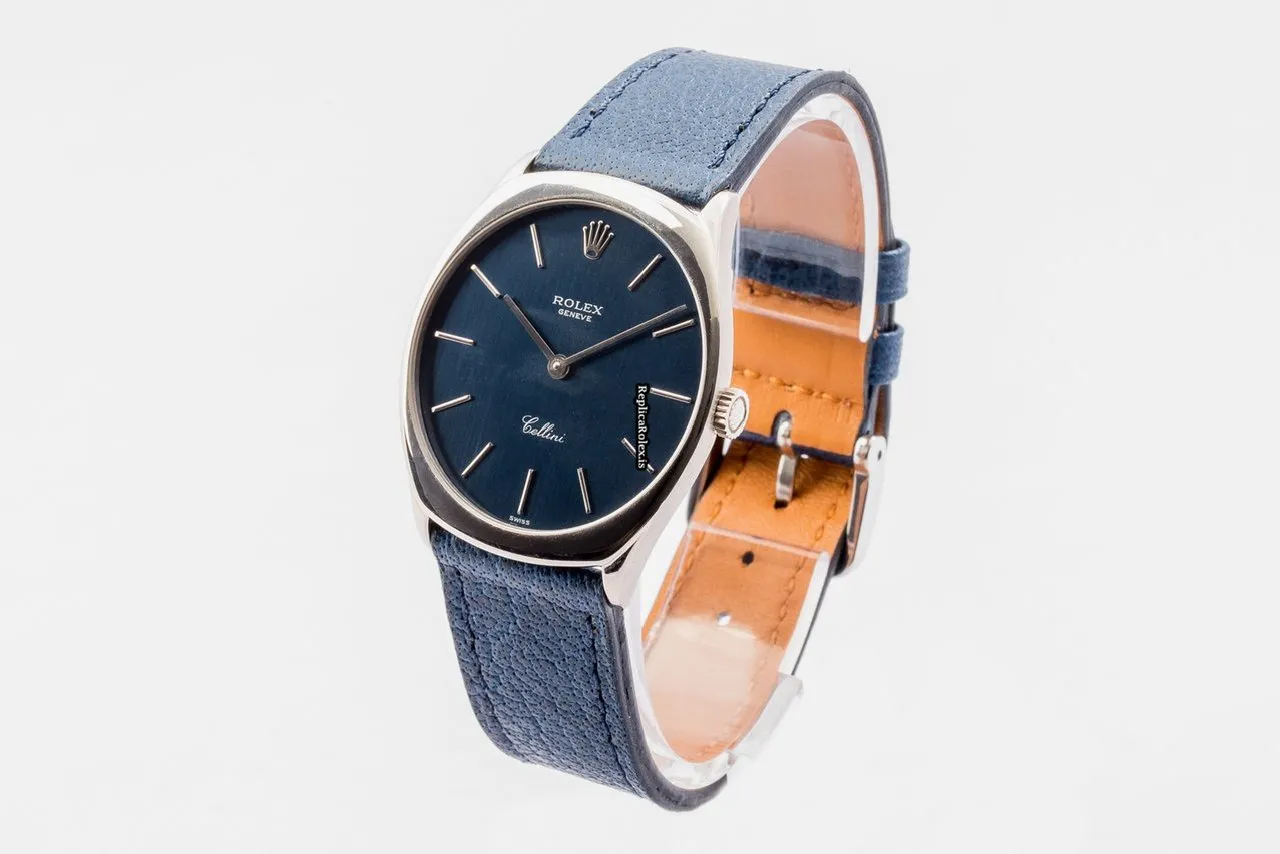 Lovely Replica Rolex Cellini 4133 Manual Winding Movement 31mm White Gold Case Mens/unisex Watch - Image 2