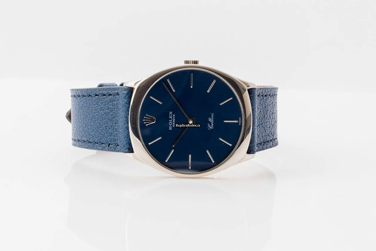 Lovely Replica Rolex Cellini 4133 Manual Winding Movement 31mm White Gold Case Mens/unisex Watch - Image 3