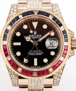 High Quality Replica Rolex Gmt-master II 126715chnr Caliber 3285 Automatic Movement 40mm Rose Gold Case Mens/unisex Watch