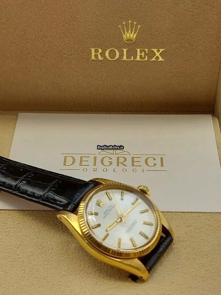 Special Fake Rolex Datejust 6824 Caliber 2030 Automatic Movement 31mm Yellow Gold Case Watch - Image 10