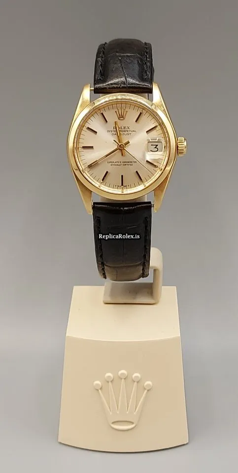 Special Fake Rolex Datejust 6824 Caliber 2030 Automatic Movement 31mm Yellow Gold Case Watch - Image 4