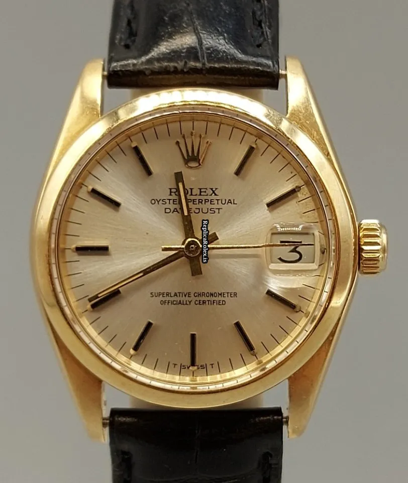 Special Fake Rolex Datejust 6824 Caliber 2030 Automatic Movement 31mm Yellow Gold Case Watch - Image 7