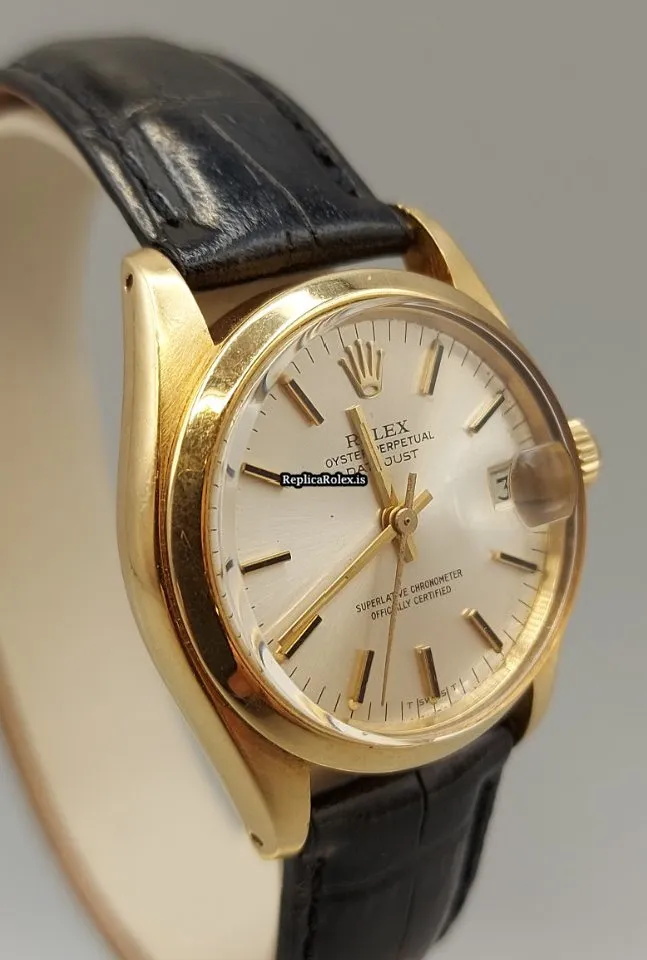 Special Fake Rolex Datejust 6824 Caliber 2030 Automatic Movement 31mm Yellow Gold Case Watch - Image 9