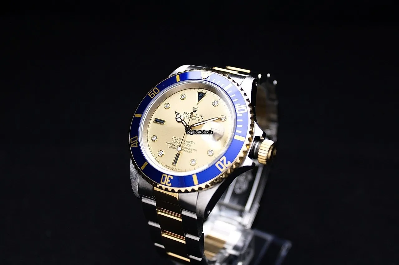 Luxury Fake Rolex Submariner Date 16613 Caliber 3135 Automatic Movement 40mm Gold/steel Case Mens/unisex Watch - Image 2
