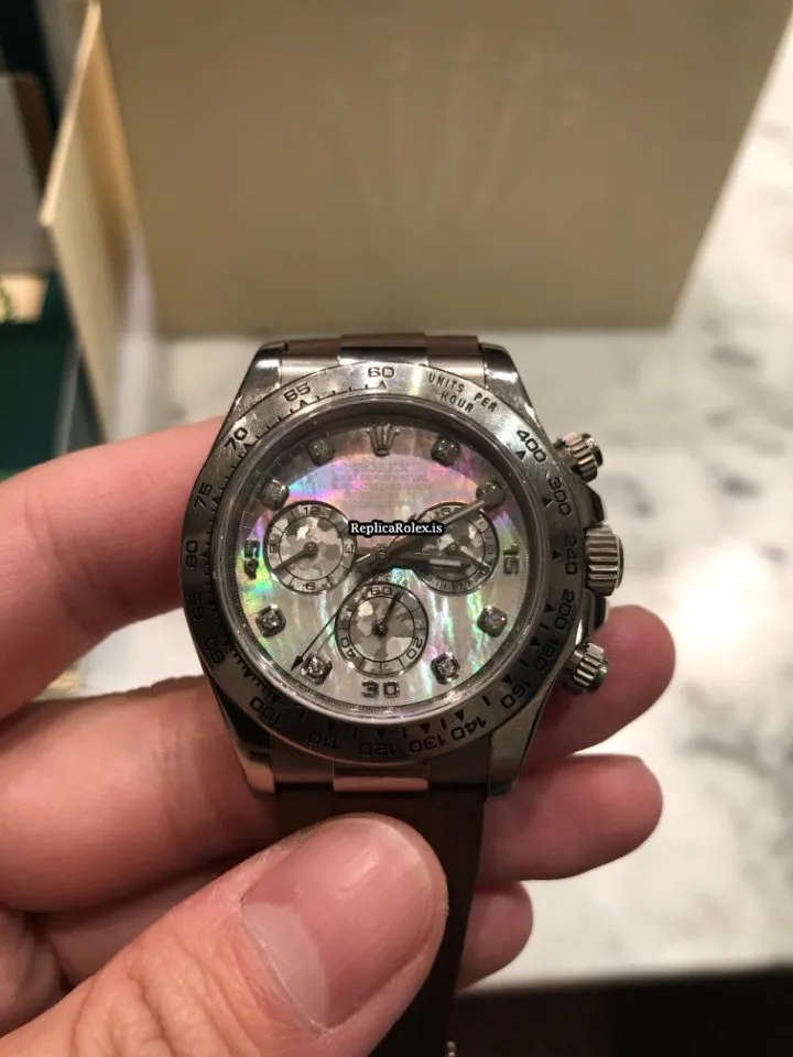 Good Replica Rolex Daytona 116519ng Automatic Movement 40mm White Gold Case Mens/unisex Watch - Image 11