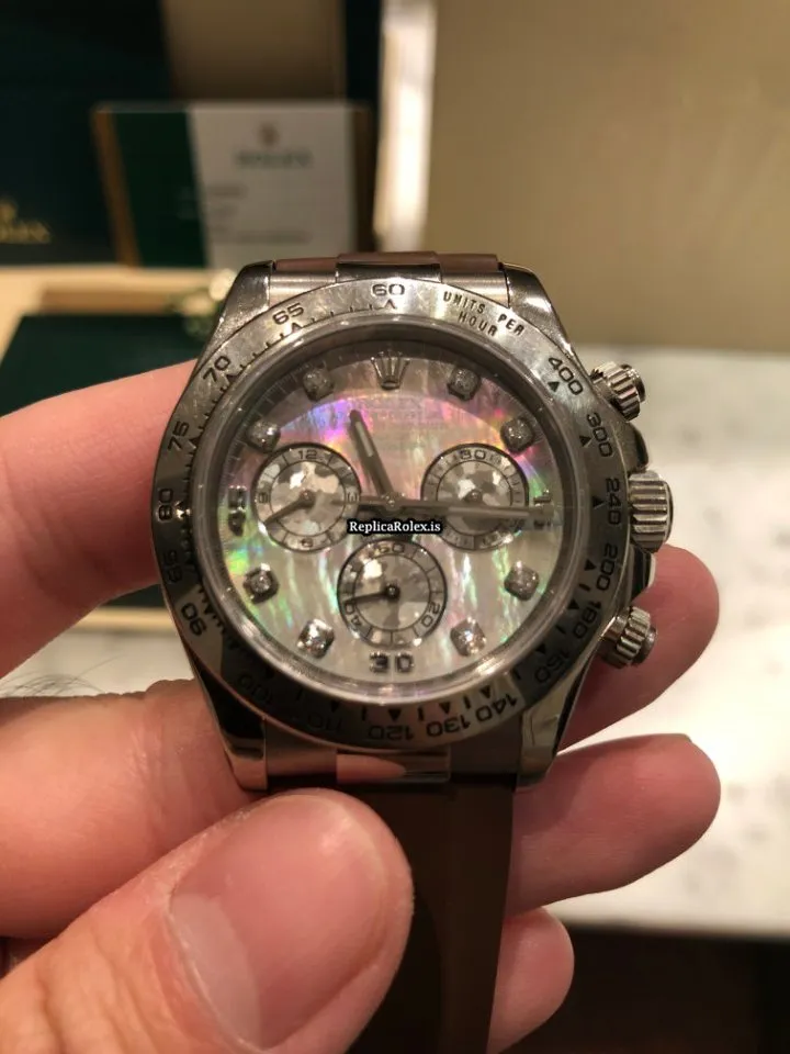 Good Replica Rolex Daytona 116519ng Automatic Movement 40mm White Gold Case Mens/unisex Watch - Image 12