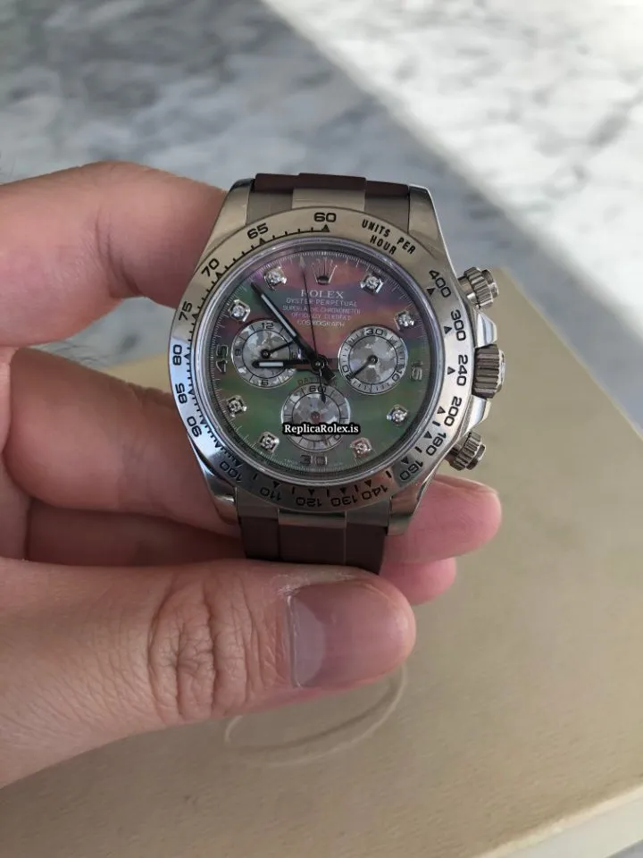 Good Replica Rolex Daytona 116519ng Automatic Movement 40mm White Gold Case Mens/unisex Watch - Image 2