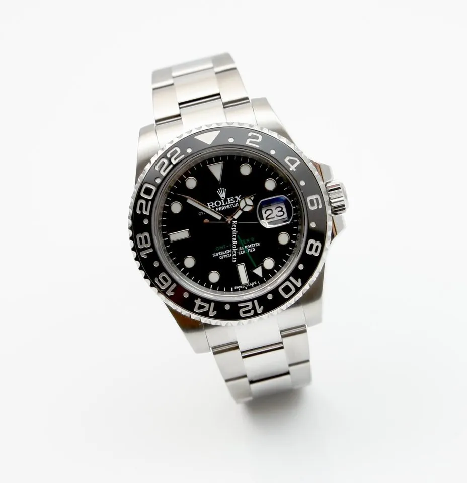 Unique Fake Rolex Gmt-master II 116710ln Caliber 3186 Automatic Movement 40mm Steel Case Mens/unisex Watch - Image 10