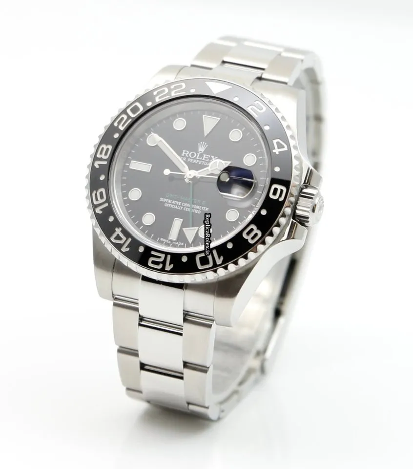 Unique Fake Rolex Gmt-master II 116710ln Caliber 3186 Automatic Movement 40mm Steel Case Mens/unisex Watch - Image 11