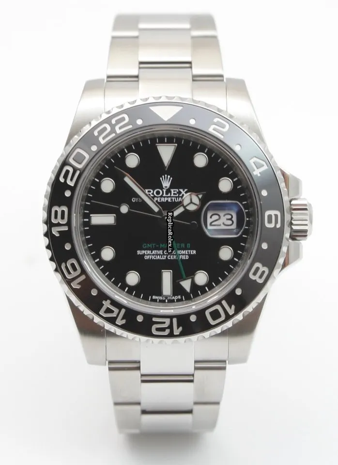 Unique Fake Rolex Gmt-master II 116710ln Caliber 3186 Automatic Movement 40mm Steel Case Mens/unisex Watch - Image 3