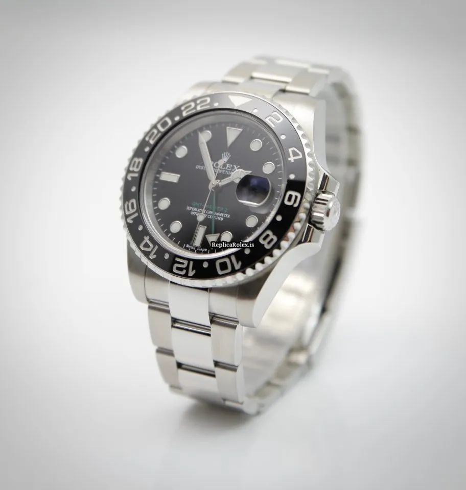 Unique Fake Rolex Gmt-master II 116710ln Caliber 3186 Automatic Movement 40mm Steel Case Mens/unisex Watch - Image 4