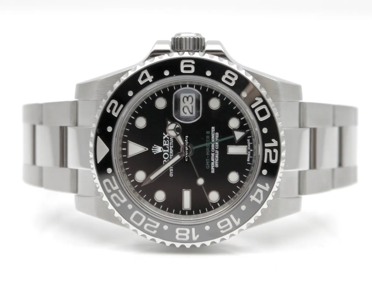 Unique Fake Rolex Gmt-master II 116710ln Caliber 3186 Automatic Movement 40mm Steel Case Mens/unisex Watch - Image 5