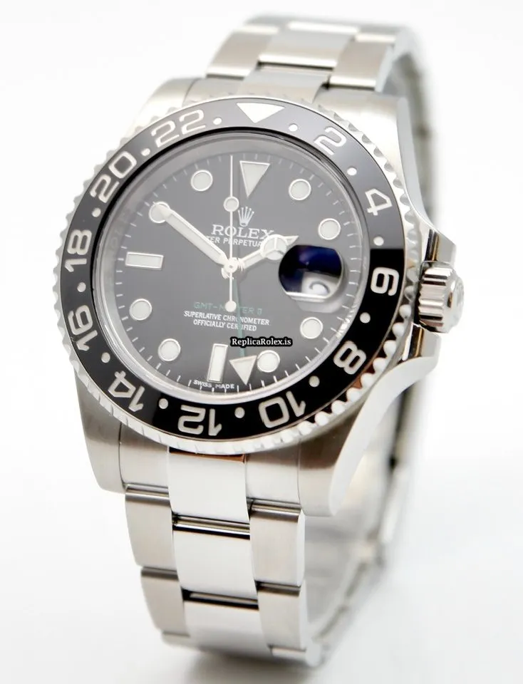Unique Fake Rolex Gmt-master II 116710ln Caliber 3186 Automatic Movement 40mm Steel Case Mens/unisex Watch - Image 9