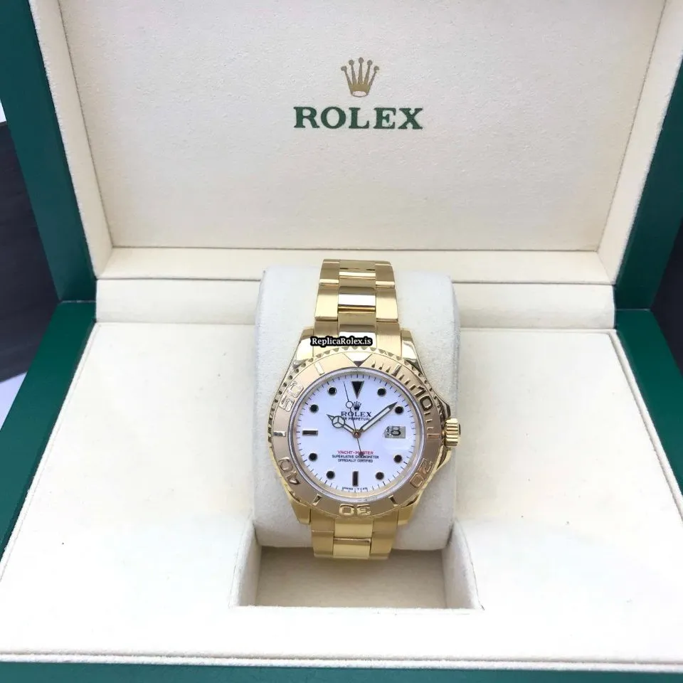 Cheap Replica Rolex Yacht-master 16628 Caliber 3135 Automatic Movement 40mm Yellow Gold Case Mens/unisex Watch